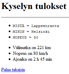 Расстояния между городами Финляндии