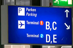 Указатели в аэропорту Франкфурта-на-Майне