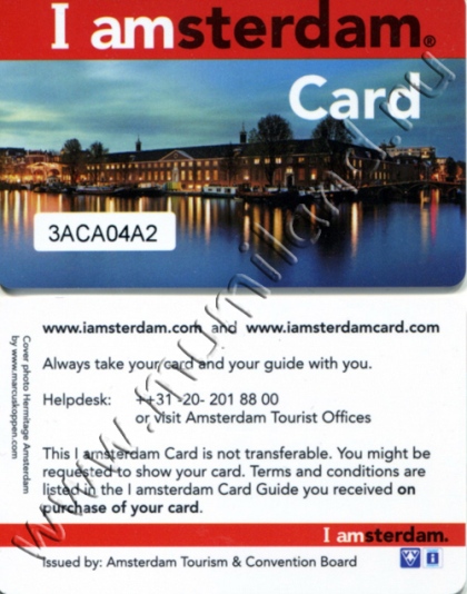 Туристическая карта I amsterdam City Card