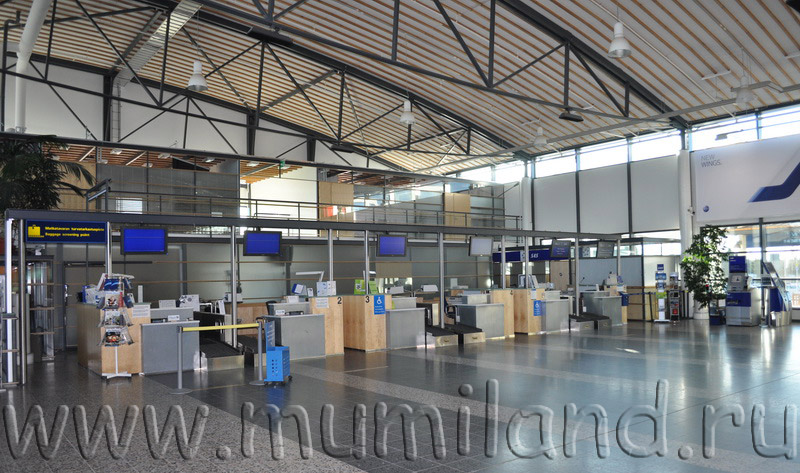 Стойки регистрации (Check-In) в аэропорту Тампере (Tampere-Pirkkala)