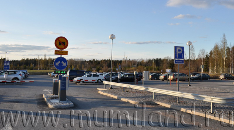 Парковка Терминала N 1 в аэропорту Тампере (Tampere-Pirkkala)